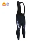 Зимние флисовые мужские велосипедные брюки, итальянская ткань, черные облегающие брюки MTB Pro, комбинезоны, брюки, одежда для велоспорта