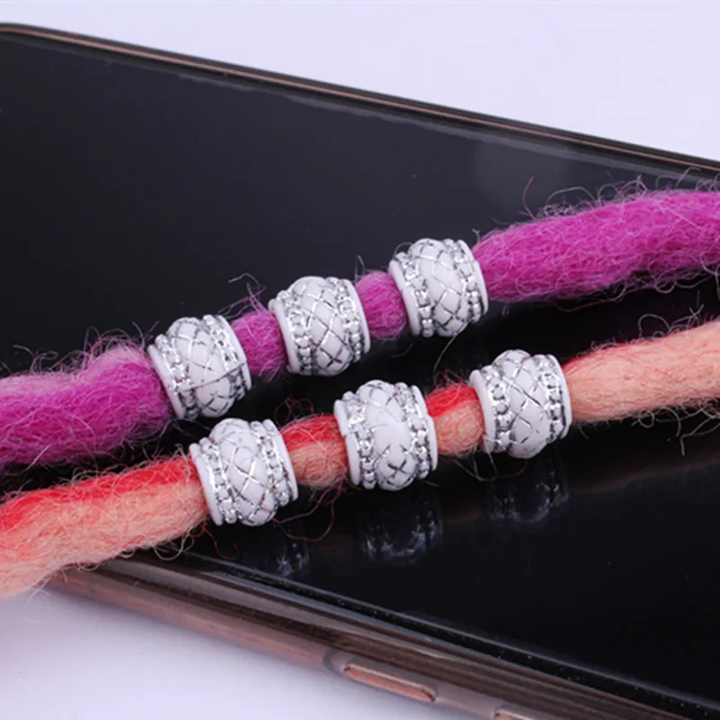 50 шт./пакет Серебряный пластиковый крючок косы подвязанные лентой с объемной