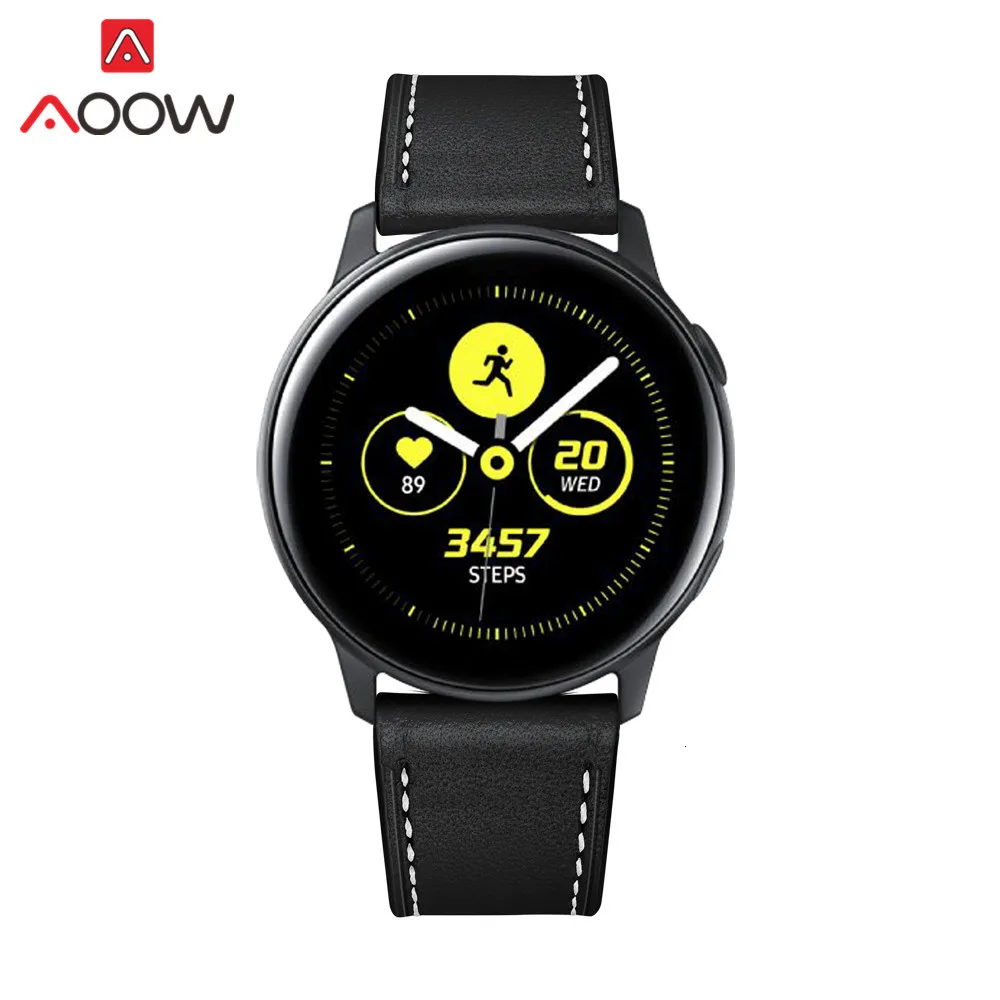 Ремешок для часов из натуральной кожи для samsung Galaxy Watch 42 мм Galaxy Active 20 мм браслет ремешок аксессуары для gear S2 SM-R810