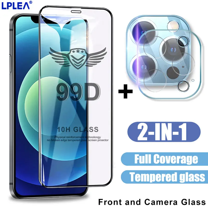 

Full Cover Tempered Glass For iPhone 12 11 X XR XS Pro MAX Mini Screen Protector 7 8 Plus SE 2020 Camera Protective Glass Film