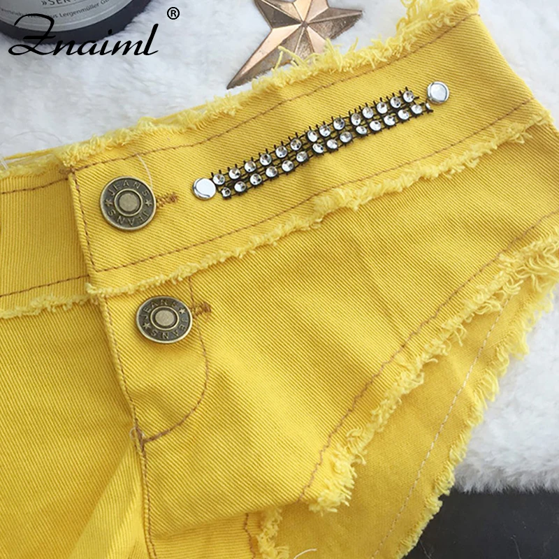 

Znaiml Vintage Mini Short Jeans Diamond Booty Shorts Cute Denim Short Hot Vestidos Sexy Club Party Summer Beach Bikini Bottom