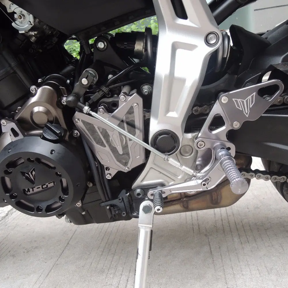 Мотоцикл с ЧПУ Заготовка Adjusttable Rearsets задняя подножка Набор для 2013- Yamaha MT FZ 07 MT-07 FZ-07 MT07 FZ07