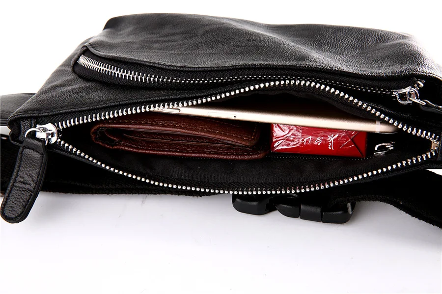 Мужская поясная сумка на груди наплечная Повседневная маленькая для мобильного