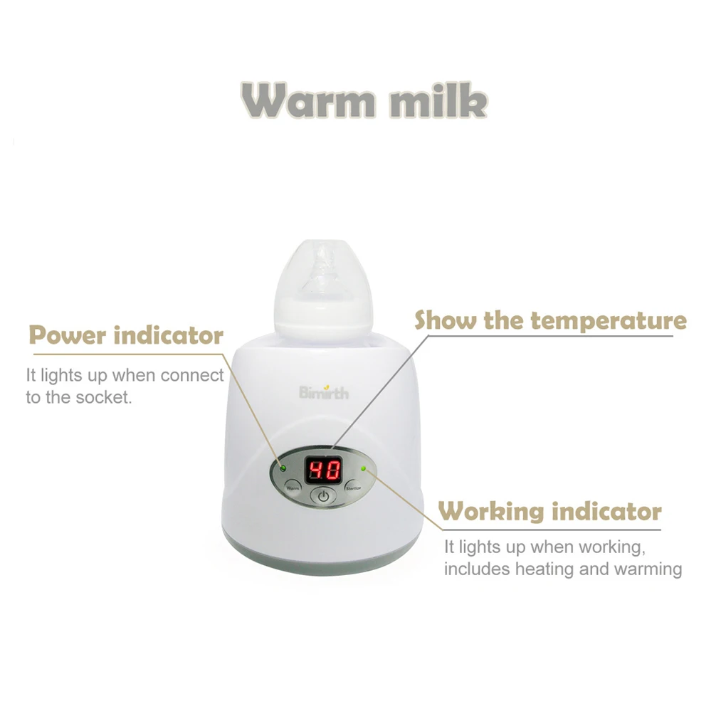 Многофункциональный светодиодный нагреватель для грудного молока электронный теплый дезинфицирующий прибор для кормления детей стерилиз... от AliExpress WW