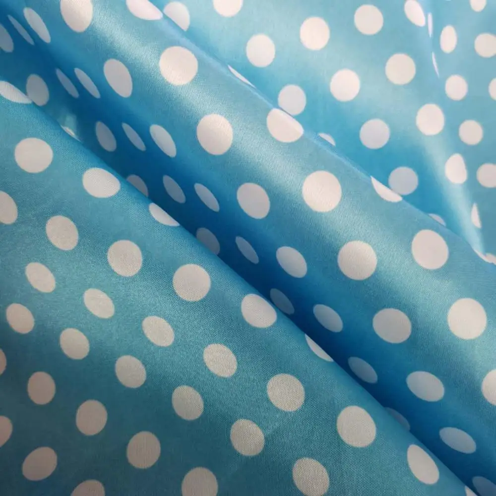 Точечный колпак с принтом в горошек атласный шарф лента платье пижамная ткань |