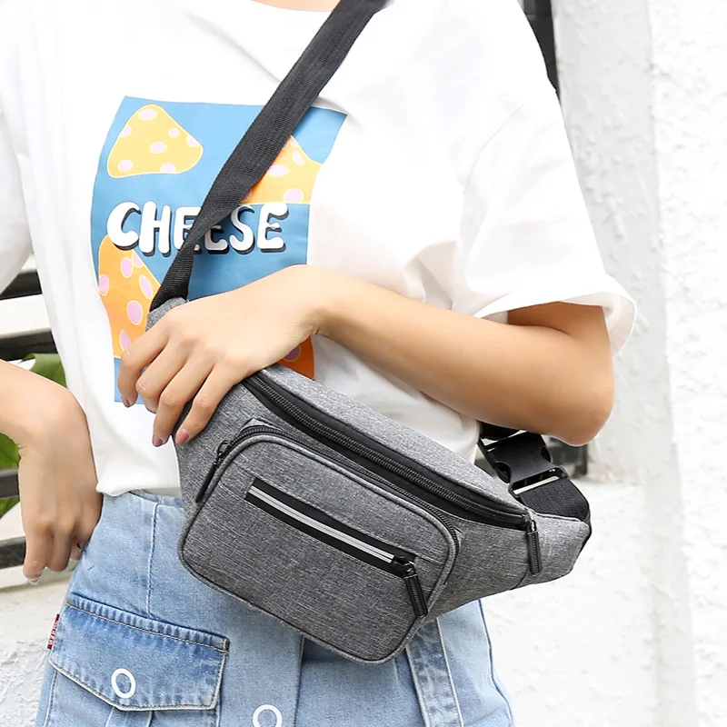 

AOTTLA New Man Waist Bag Shoulder Bag Casual Chest Bag Women Running Waterproof Pack Fashion Simple Unisex Travel Pure Small Bag