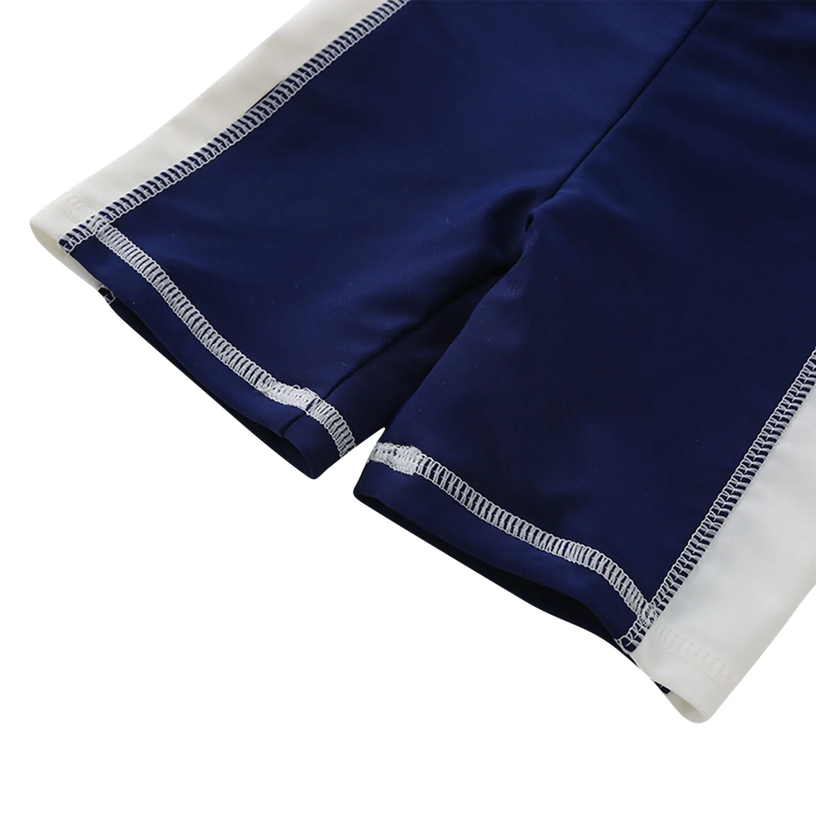 Летний купальник OPPERIAYA для маленьких мальчиков топ с коротким рукавом и