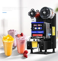 professional fully automatic cup sealing machine stainless steel 9095mm boba tea filler and sealer for bubble tea equipment