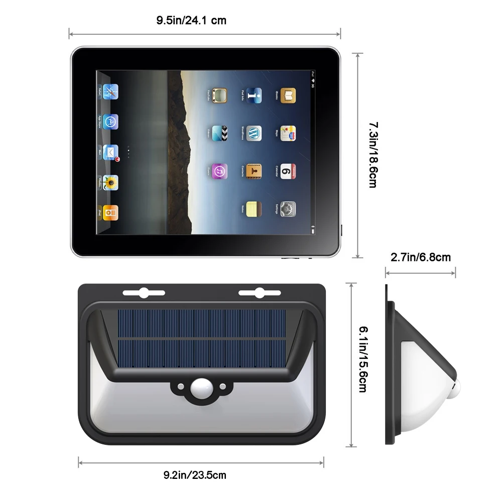 Светодиодные солнечные лампы 68 светодиодный s три режима работы функциональные