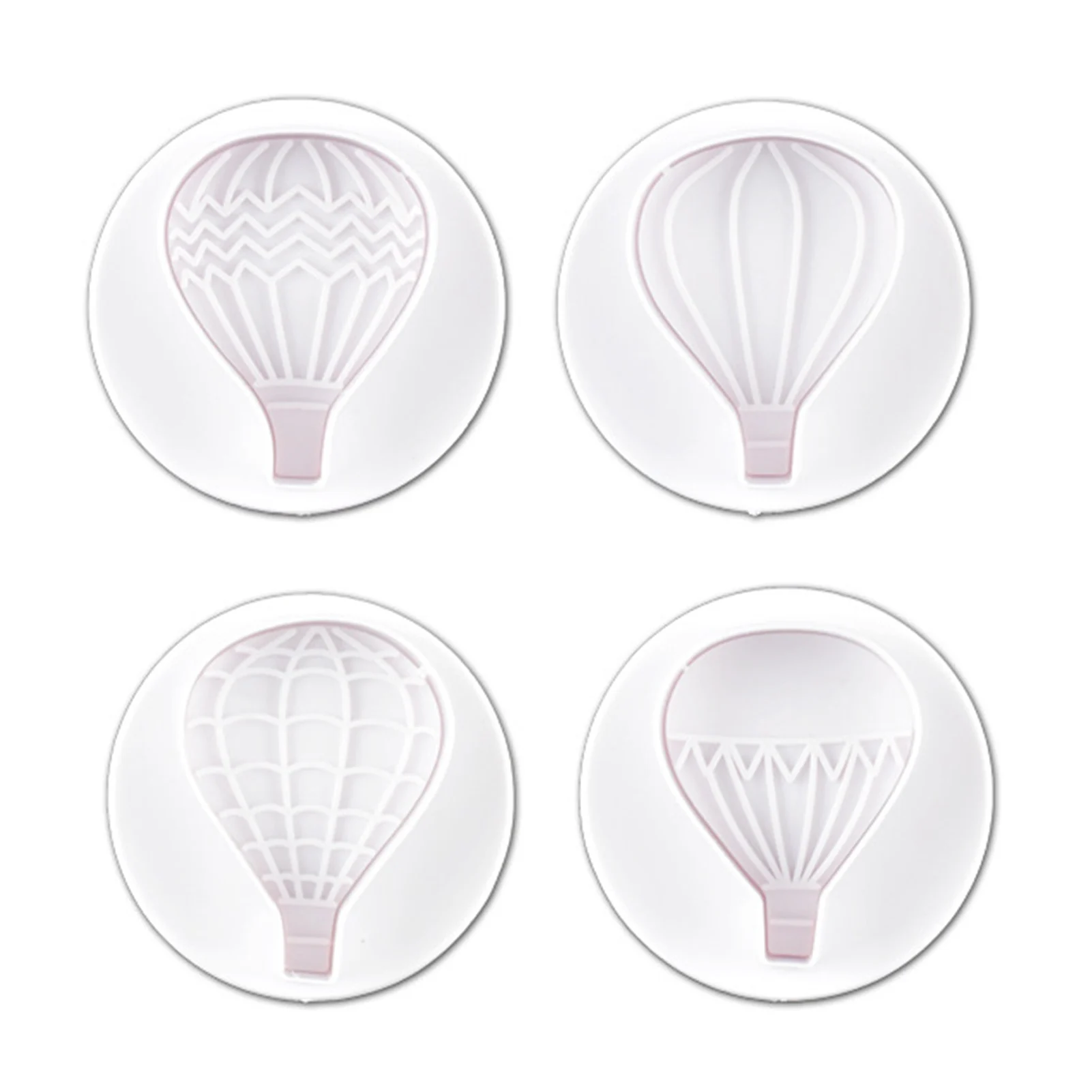 

4Pcs/Set Air Balloon Biscuits Silicone Mold Candy Embossed Mold Candy Cookies Decoration Mold Chocolate Baking Cake Tool