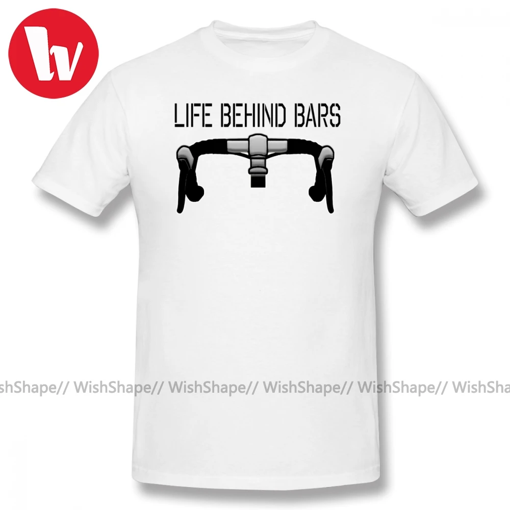 Футболка для мужчин велосипед цикл гоночный дорожный жизнь за решеткой футболка