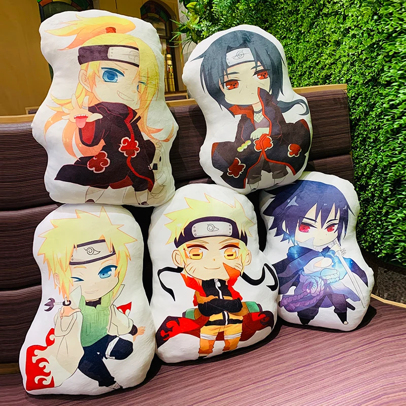 

Anime Shippuden Special Shaped Pillow Sofa Cushion Sasuke Akatsuki Itachi Deidara Manga Double Sided Stuffed Plush Doll Toys
