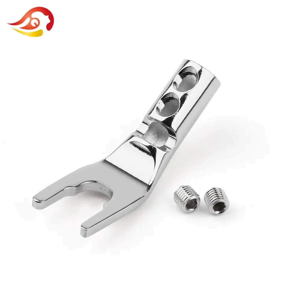 QYFANG Banana Plug Solder Wire Connector U/Y Gold/Rhodium Plated Copper Spade Speaker Audio Jack Screw Fork HiFi Plugs |
