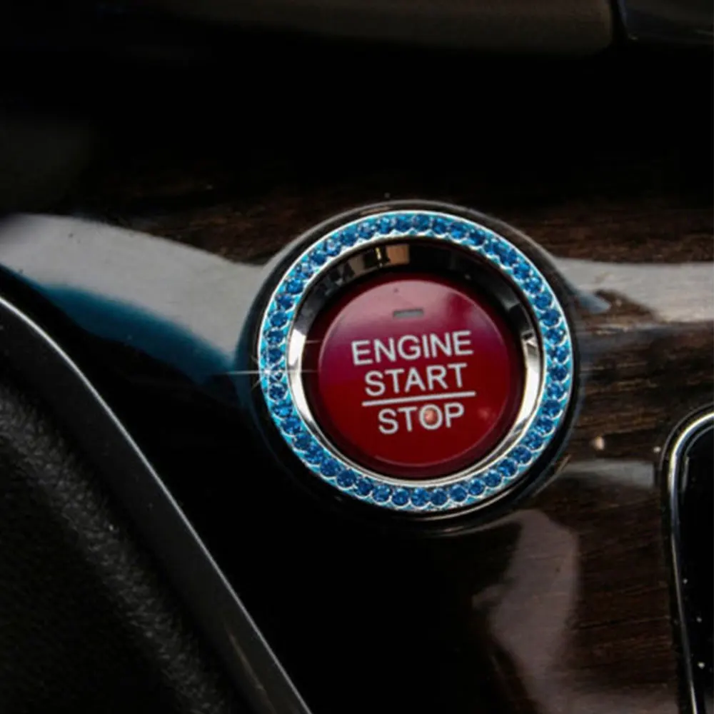 Interior Stickers Knobs Decors Universal Car Start Switch Rings Accessories Automobile Plastic 1pcs Fashion | Автомобили и