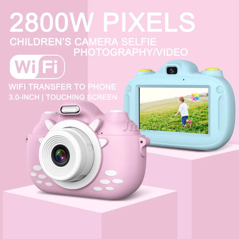 Детская камера 3 0 ''сенсорный экран двойной объектив Wi-Fi передача HD 1080P