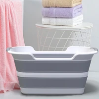 19l laundry basket dirty clothes basket folding portable basket laundry bathroom accessories clothes hamper home storage washing
