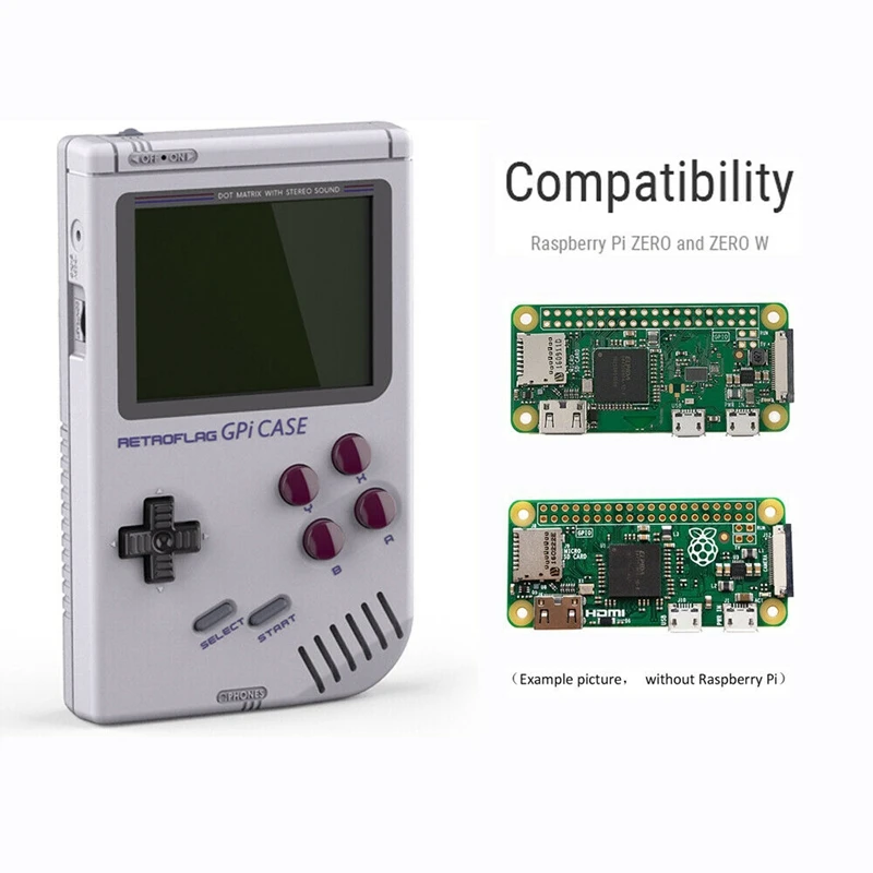 Чехол для Retroflag GPi Kit Raspberry Pi Zero и W с безопасным отключением|Охлаждающие подставки