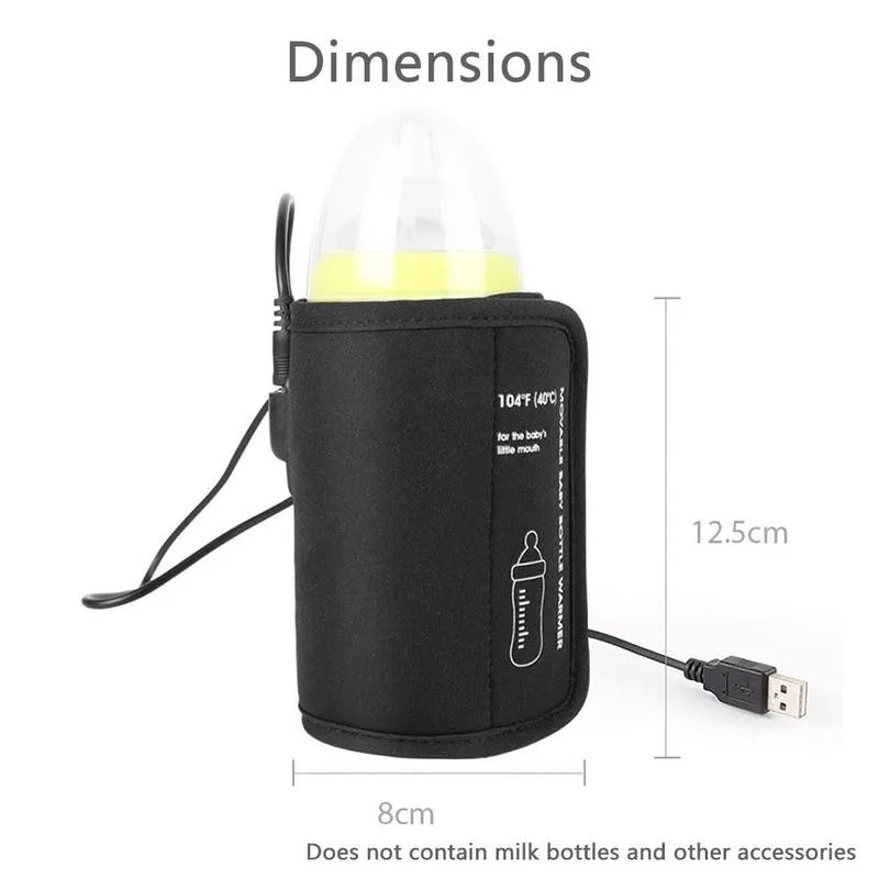 

Usb Milk Warmer Multifunctional Heater Portable Car Thermostatic Travel Stroller Insulated Bag Baby Nursing Milk Bottle