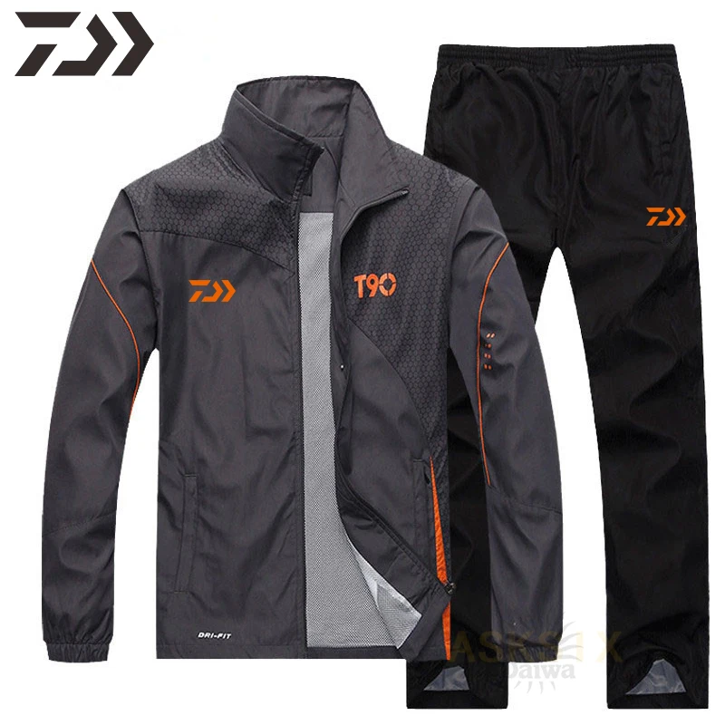 

2021New Daiwa Casul Fishing Set Men Thin Windproof Outdoor Sport Fishing Clothing Breathable Quick Dry Anti-sweat Fishing Jacket