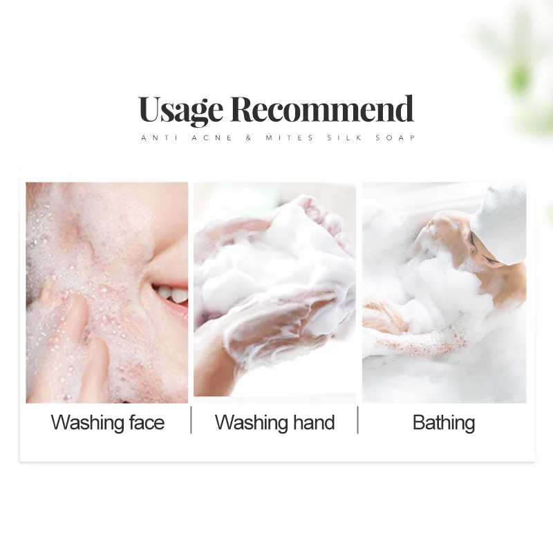 Daralis 100g Удаление прыщей поры акне шелка обработки мыло очиститель увлажняющее