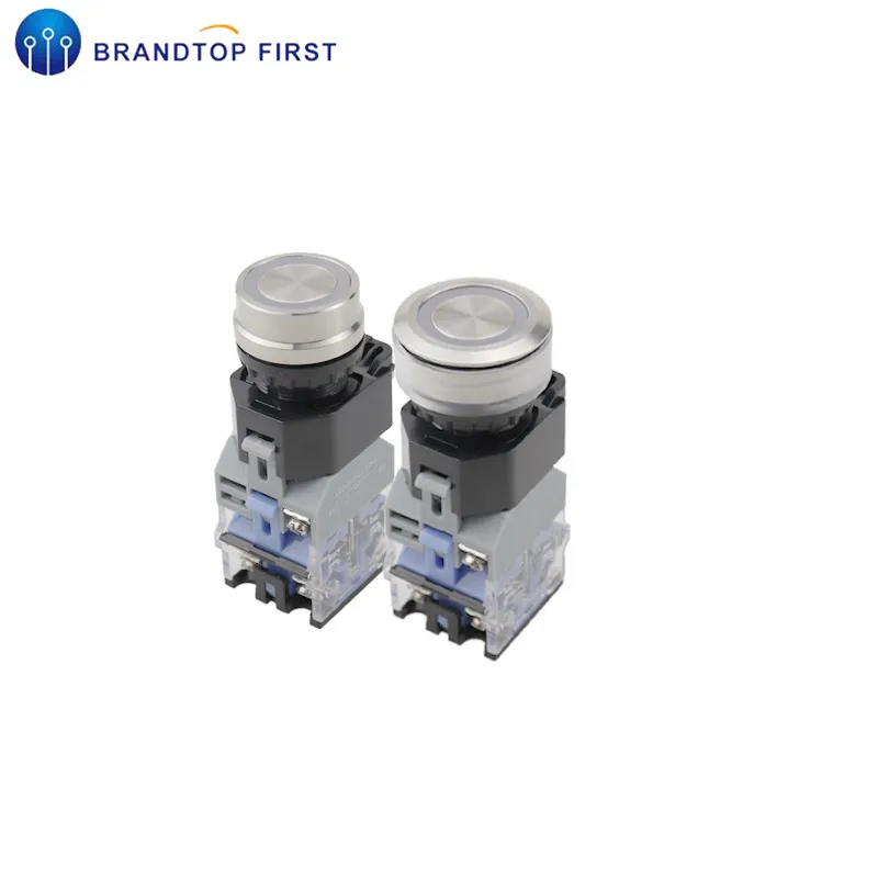 LA38 головка из нержавеющей стали кольцо с подсветкой переключатель 22 мм 30