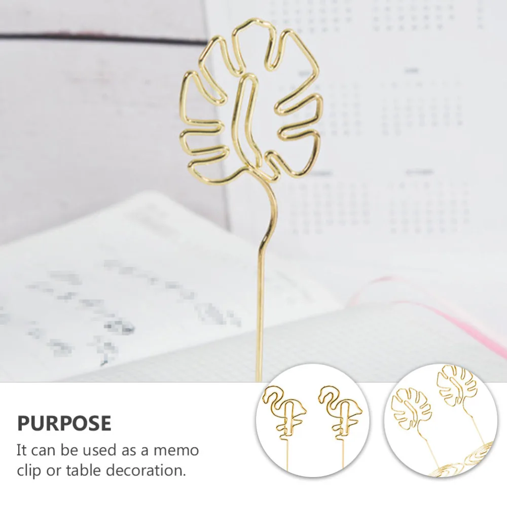 

1 Set 10pcs Table Holder Stands Memo Clips Photo Message Holders