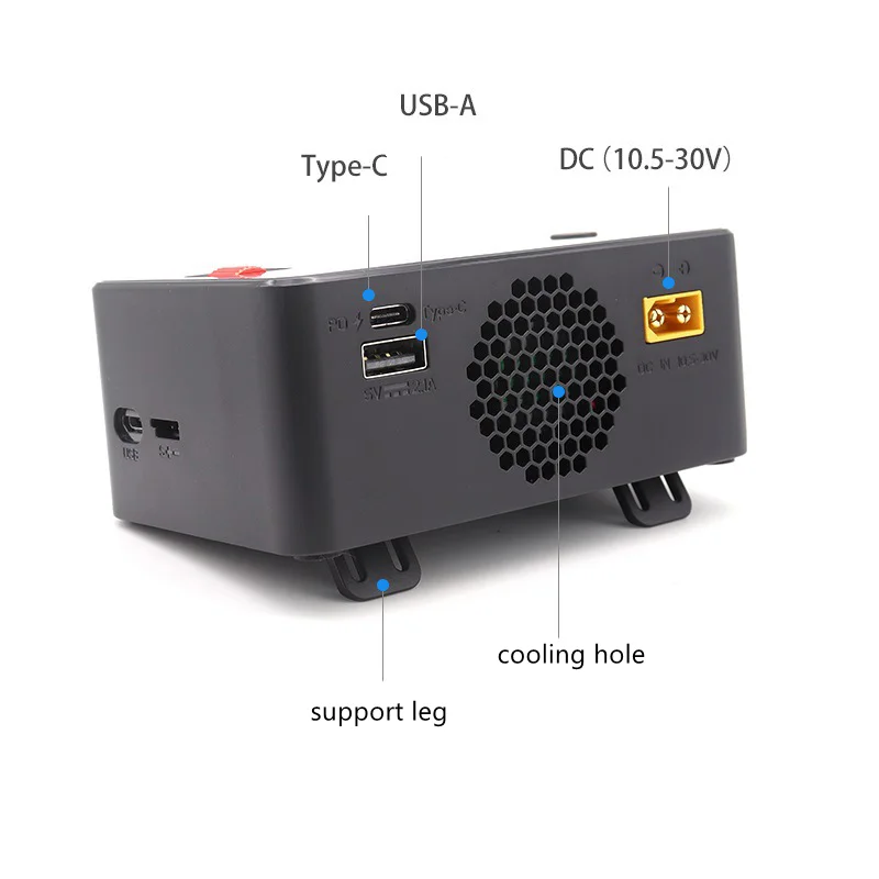 HOTA P6 двойное умное зарядное устройство AC240W DC 600W 15A F/ RC хобби Lipo LiIon NiMH батарея с Type-C
