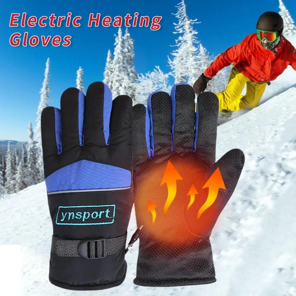 

Winter Heating Gloves Temperature Control Hand Warmer Gloves Windproof Cycling Heating Skiing Gloves Electric Heated Gloves