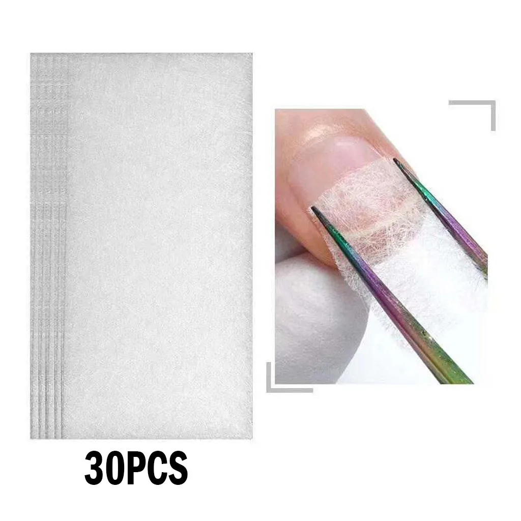 Лучшие продажи 2019 товары 30 шт. для ухода за ногтями стекловолокно шелковые