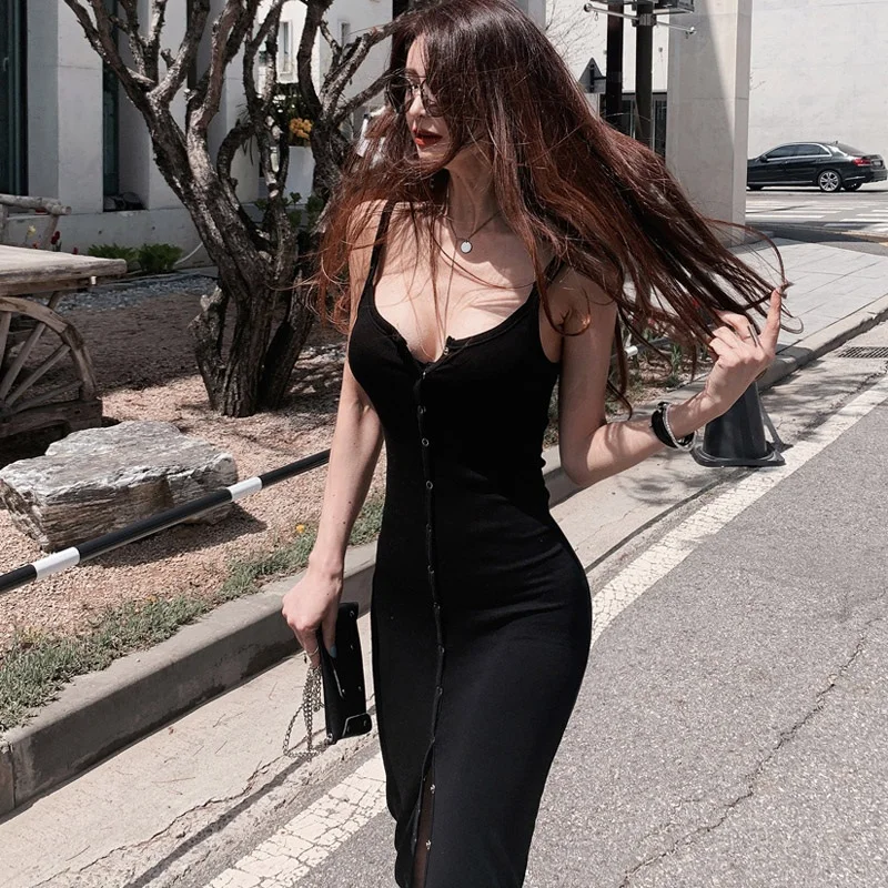 

2020 New Summer New Fashion Bandage Pencil Dress Women Sexy Long Sleeve Square Collar Button Bodycon Evening Party Vestidos Lady
