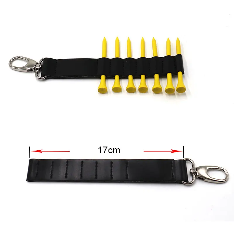 Персонализированный кожаный держатель для 7 футболок гольфа | Спорт и