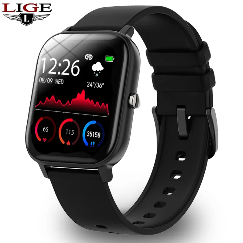 Новинка 2020 Модные Смарт часы LIGE для женщин и мужчин электронные спортивные