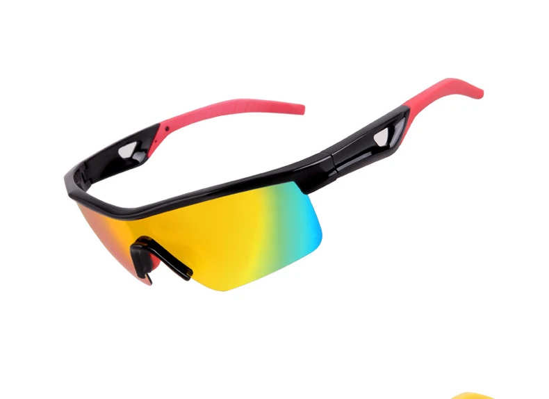 Black Red Frame Детские поляризованные велосипедные солнцезащитные очки, детские очки для пеших прогулок, путешествий, родитель-ребенок, детские очки для активного отдыха, защита для глаз - Цвет: Black Red Frame