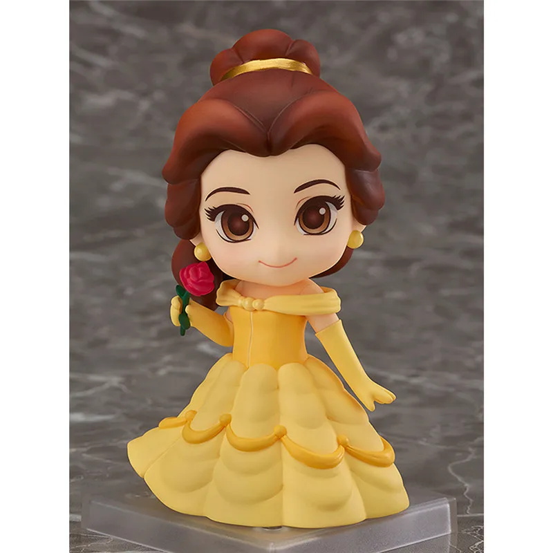 

Beauty and The Beast Series Belle Action & Toy Figures Model Anime Figure Q Version Pvc Periphery Ornaments Movable Models Toys