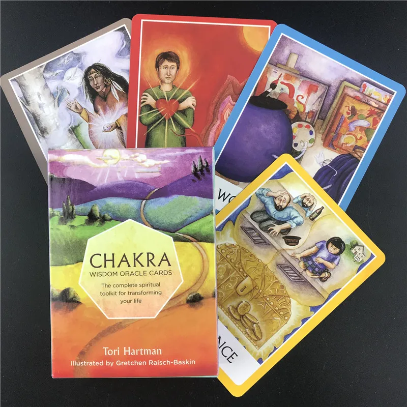 Высококачественные карты Oracle Tarot chakra wisdom настольные игры на палубе вечерние