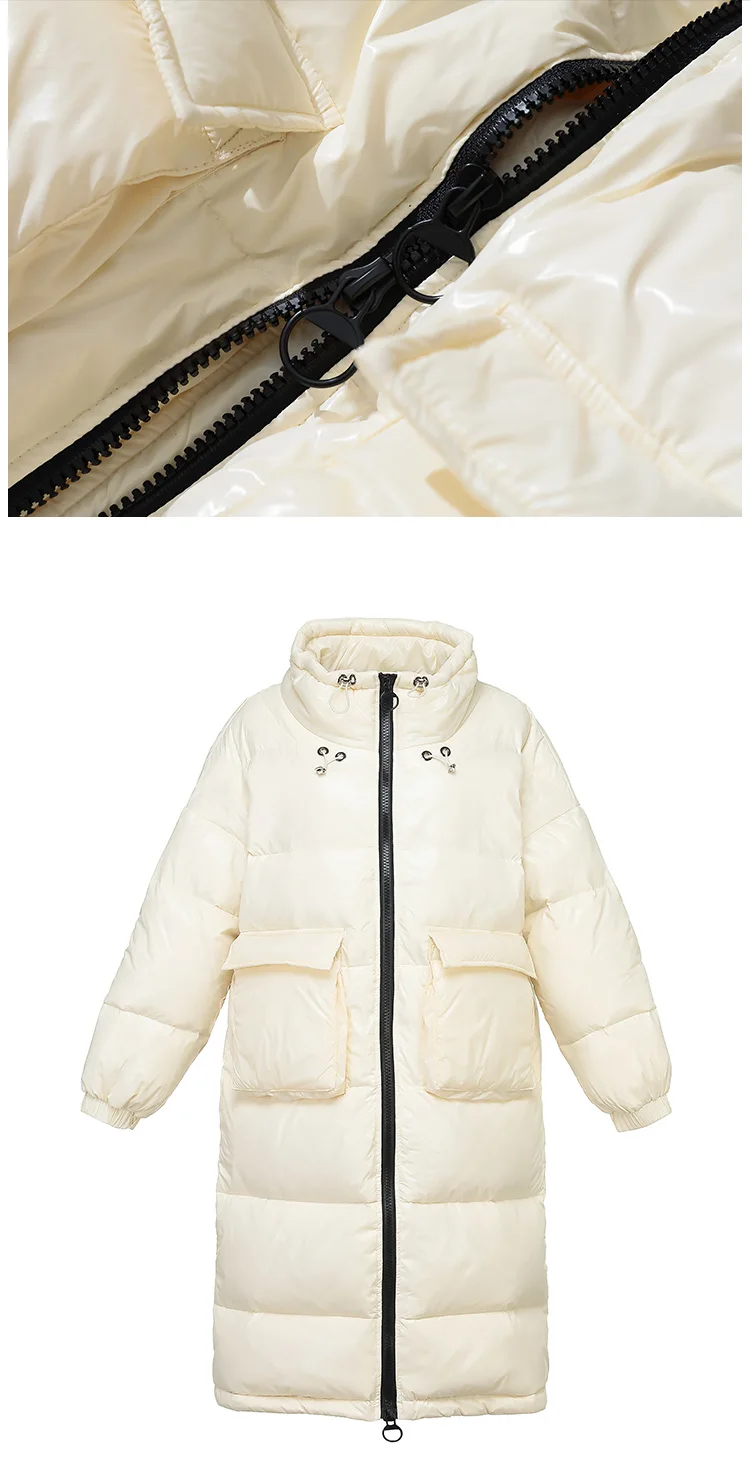 90% Witte Eend Donsjack Vrouwen Dikke Lange зима Jas Vrouwen Koreaanse Vrouwelijke пуховик Jas Moncler Femme