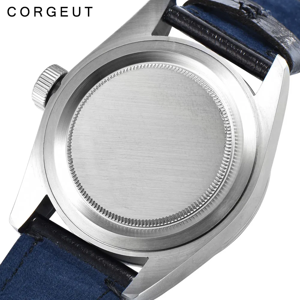 Часы мужские механические водонепроницаемые с кожаным ремешком 41 мм | Наручные