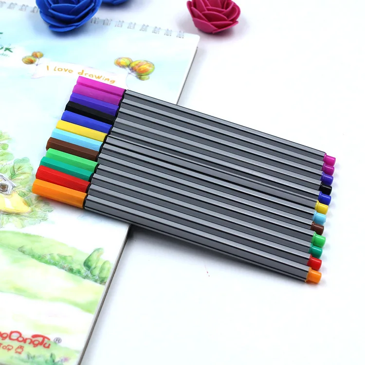 Цвет цифровым пером чертежные пера для писания мультфильм ручка нейтральная