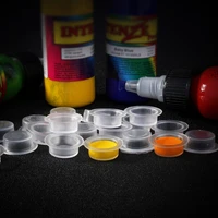 100pcs plastic tattoo ink cups caps disposable microblading permanent makeup eyebrow supply pigment holder container tattoo cup
