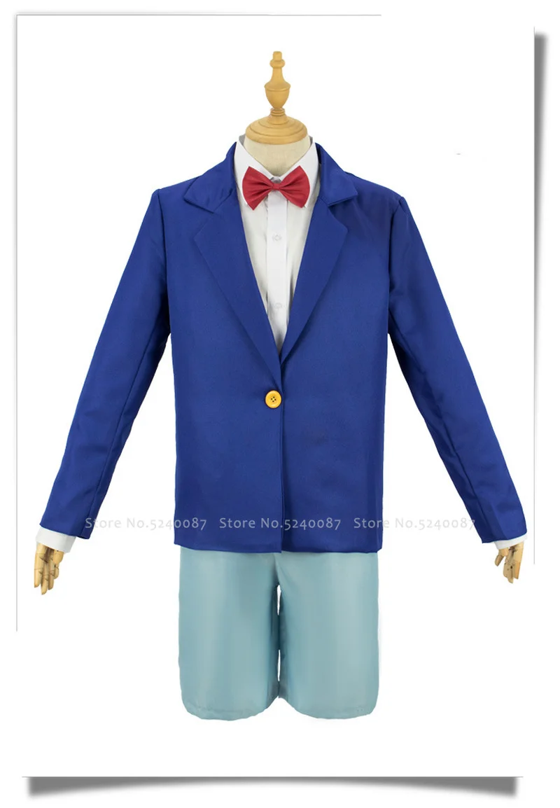 Костюм для косплея из аниме Детектив Конан с закрытым чехлом детей и взрослых