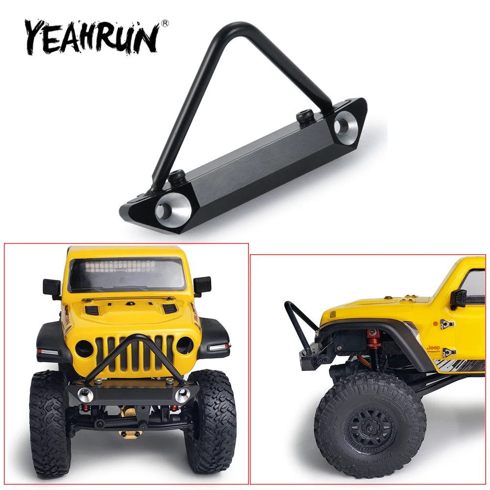 

Передний бампер YEAHRUN CNC из алюминиевого сплава, противоударный бампер для Axial SCX24 90081 1/24, запчасти для радиоуправляемого гусеничного автомоби...
