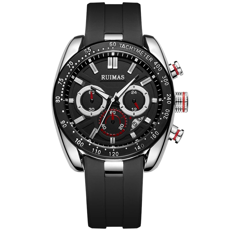 Мужские часы Ruimas военные спортивные кварцевые армейские с хронографом