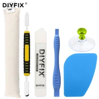 6pcs ufix split screen heat melting bags strip disassemble tool for iphone screen remover melt adhesive with knife pry card