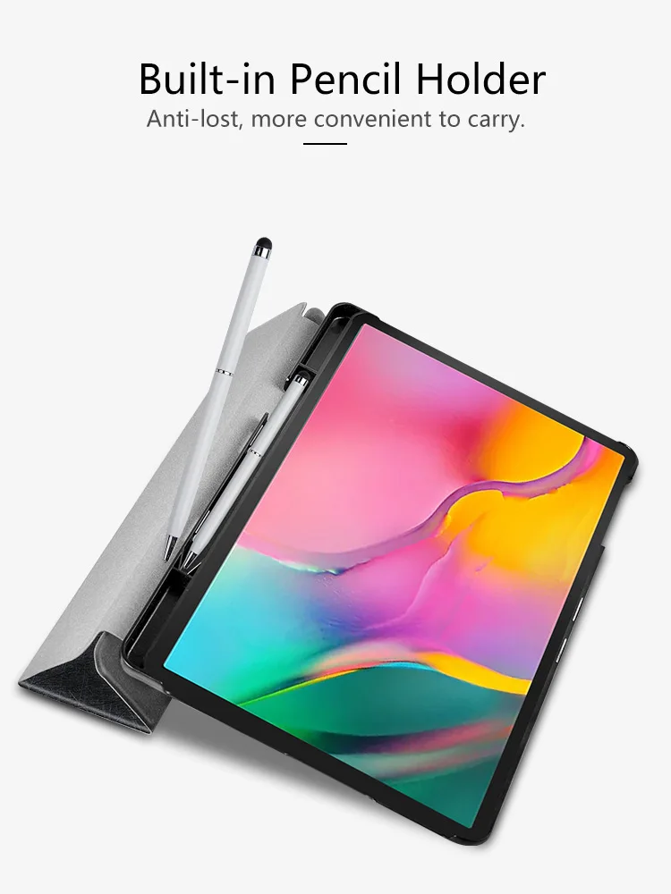 Чехол для планшета samsung galaxy Tab A 10,1 SM-T510 SM-T515 T510 T515 чехол-подставка для galaxy Tab A SM T510 держатель для ручки