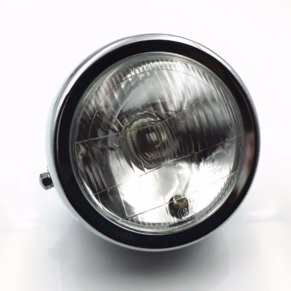 Хромированные Металлические фары ближнего и дальнего света для Honda GN 125 Yamaha suzuki
