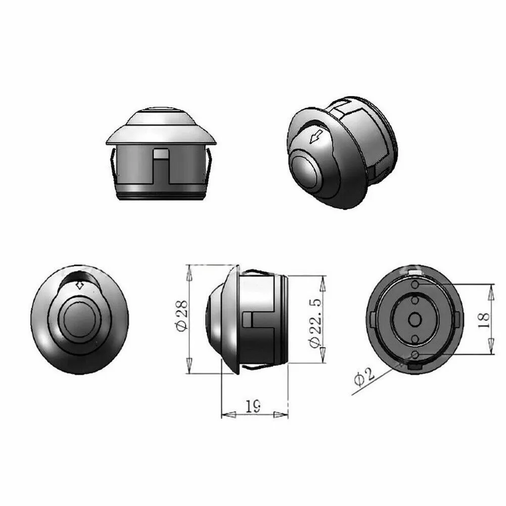 

HD Car Rear View Camera Reversing Parking Cam Night Vision CCD IP68 Waterproof 170 Degree High-Definition Image