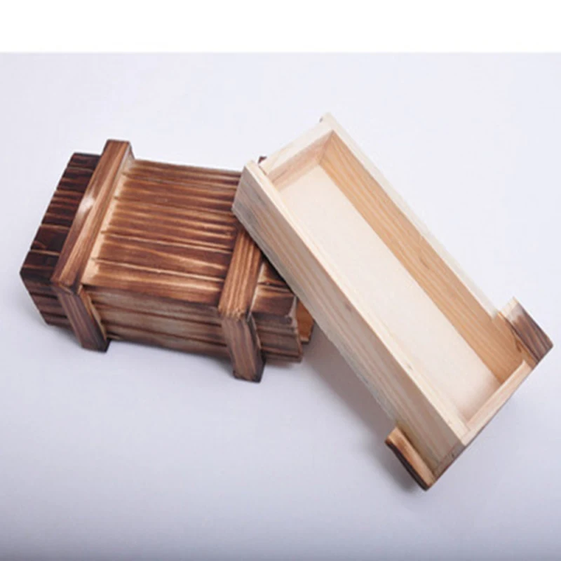 Детский интеллект Волшебный Деревянный пазл с секретом коробка игрушки Мини