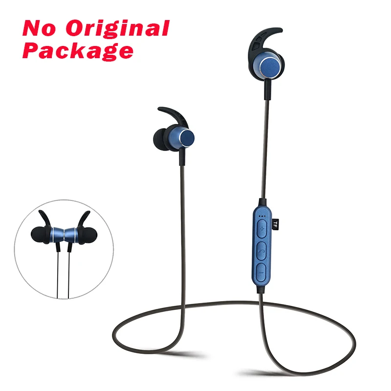 NO package-blue PunnkFunnk Bluetooth наушники беспроводные наушники Bluetooth 5,0 MP3 плеер Matel Magentic 3D стерео наушники с микрофоном - Цвет: NO package-blue