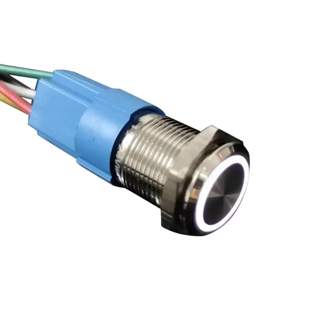 

Waterproof 16mm Metal Self-Locking Switch Button with Bright LED Light Lamp