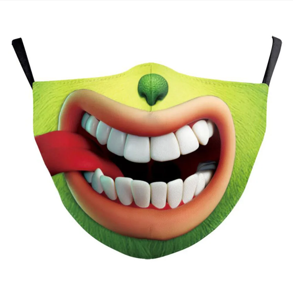 Забавные Мышь в Grinch рот Косплэй Для женщин мужчин маски унисекс уход за кожей